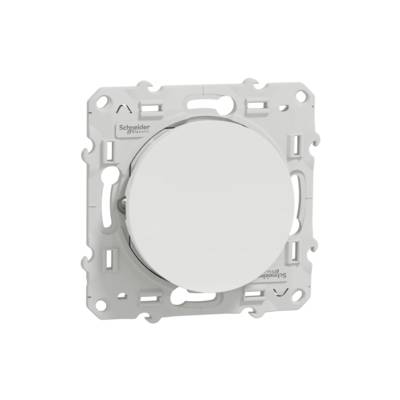 Poussoir 10A à vis blanc ODACE - Gedimat - SCHNEIDER ELECTRIC