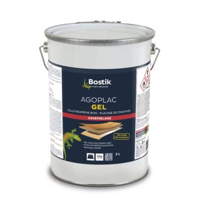 Colle contact AGOPLAC GEL - bidon de 5l - Gedimat - BOSTIK