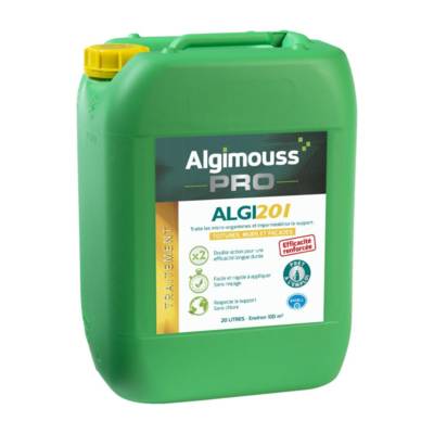 Antimousse et imperméabilisant toitures ALGI 201 - bidon de 20l - Gedimat - ALGIMOUSS