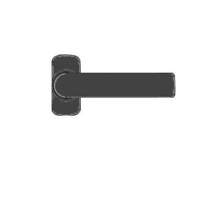 Béquille double Hera FAPIM Carré de 8 - Profil 40 à 55 mm - gris anthracite - 2041I_MR