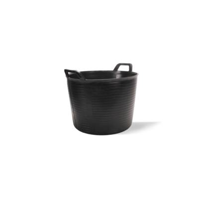 Seau plastique renforcé noir - 40 L - Gedimat