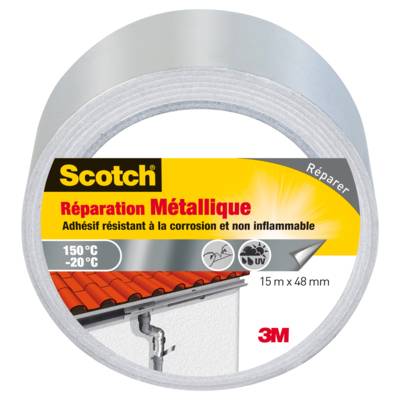 Adhésif réparation métallique - 15mx48mm - Gedimat - 3M BRICOLAGE et BATIMENT