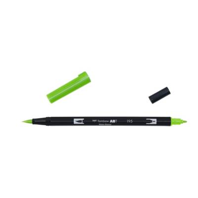 Feutre Dessin Double Pointe ABT Dual Brush Pen 195 vert clair - TOMBOW