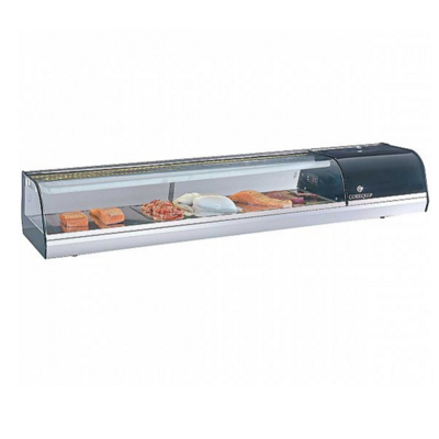 Vitrine d'exposition à sushi 6 x GN1/3 à poser - Vesto