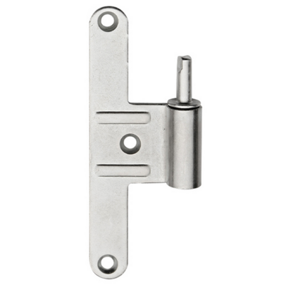 Paumelle mâle HB130 - Réglable - Gauche - Zingué argent - Lame centrée - M-789261 - Maxoutil