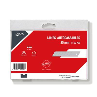 Lame autocassable 25 mm - Gedimat