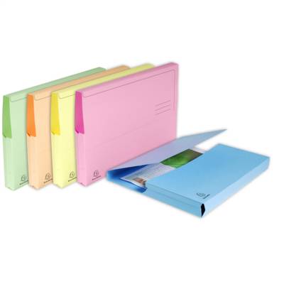 Paquet de 10 chemises poche SUPER 210 - 24,5x32,5cm - Couleurs assorties