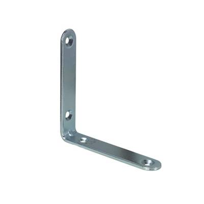 Equerre de chaise à bouts ronds long.140mm haut.140mm larg.15mm en acier zingué - Gedimat - NORAIL