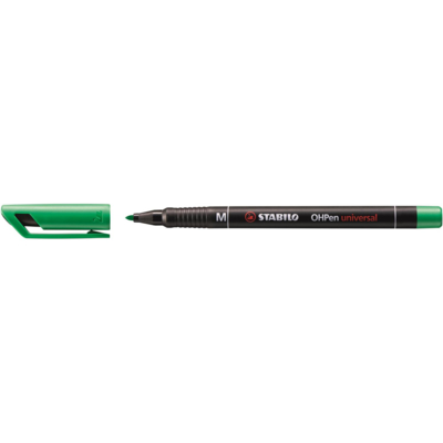 Marqueur OHPen permanent pointe moyenne 1 mm vert - STABILO