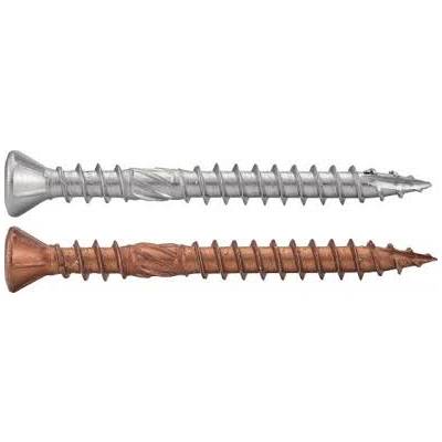 Boîte 200 Vis terrasse tête bombée inox A4 + embout Torx ACTON - Double filet 5x50 - 643245x50 - Maxoutil