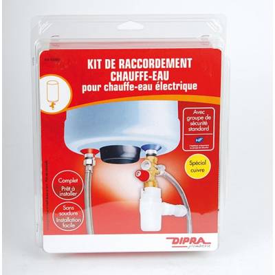 Kit chauffe-eau universel standard raccordement en cuivre - Gedimat - DIPRA
