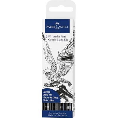 Etui de 4 Feutres PITT artist pen, kit Comic