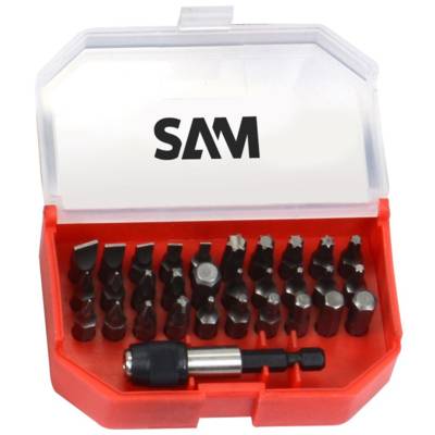 Coffret de 30 embouts de vissage 1/4" + 1 porte-embout SAM OUTILLAGE - E900-J30B - Maxoutil