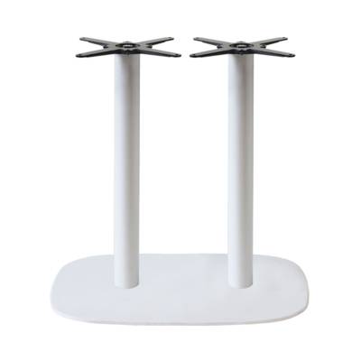 Pied de table double blanc Round - intérieur - RestooTab