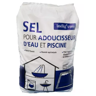 Sel pour adoucisseur d'eau et piscine  - Sac 25kg