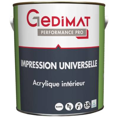Impression universelle blanc - Gedimat - GEDIMAT PERFORMANCE PRO
