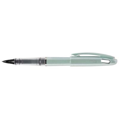 Feutre plume Tradio,corps pailleté Vert, encre Noire - PENTEL