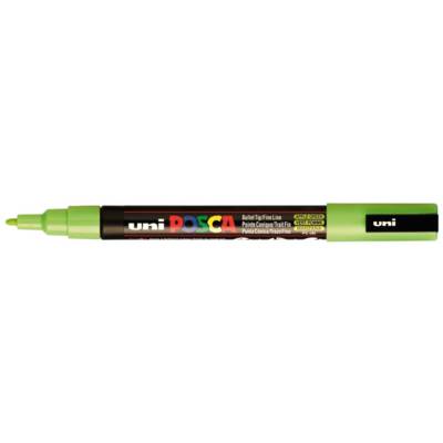 Marqueur pointe conique fine pc3m 0,9 - 1,3mm vert pomme - POSCA