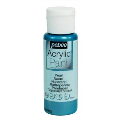 Peinture acrylique 59ML Bleu nacre - PÉBÉO