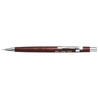 Portemines P203, marron, diamètre de mines: 0,3 mm - PENTEL