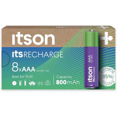 Boîte de 8 piles rechargeables AAA Pro NiMH prêtes à l'emploi, 800 mAh