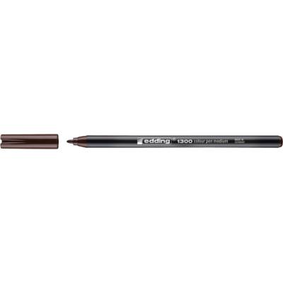 Feutre de Coloriage moyen 1300 marron foncé 2 mm - EDDING
