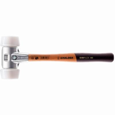 Maillet HALDER SIMPLEX superplastique avec boîtier en aluminium et manche en bois de haute qualité - D=50 mm - 3107.051