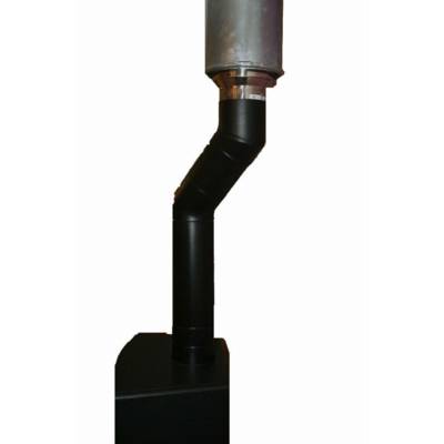 Sortie Inox 50 à 70S 150 DOM.h800 Noir mat ral 9019 POUJOULAT - 31150752NOIR - Maxoutil