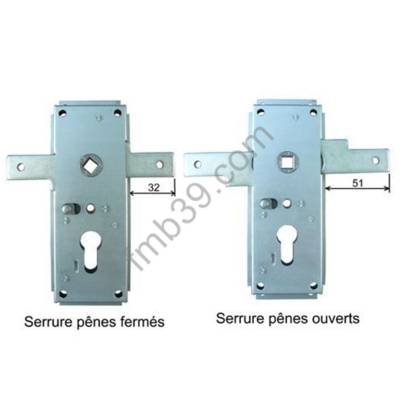 Serrure de garage NEMEF NE1846 - Maxoutil