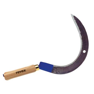 Faucille à herbe pour droitier manche en bois - 450mm - Gedimat - REVEX