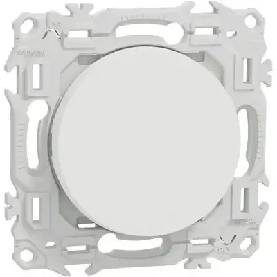 Va-et-vient ou poussoir odace 10AX Blanc craie - SCHNEIDER - S920204 - Schneider Electric