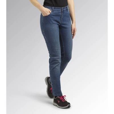 Pantalon de travail femme ATHENA jean indigo retro - Gedimat - DIADORA SPA