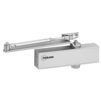 Ferme porte design hydraulique reversible argent avec bras standard - Gedimat - THIRARD