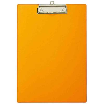 Porte-bloc en carton plastifié A4 orange - MAUL