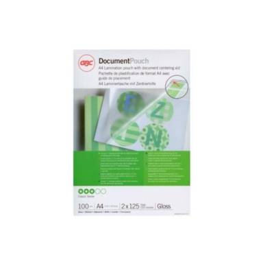 Lot de 100 pochettes de plastification A7 brillant 2x125 microns