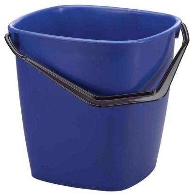 Seau multi-usages BUCKET Rectangulaire 14 Litres H 28 cm Bleu