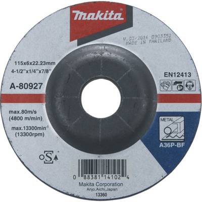 Meule à ébarber métal 230x6x22,23 mm A36P MAKITA - A-80955