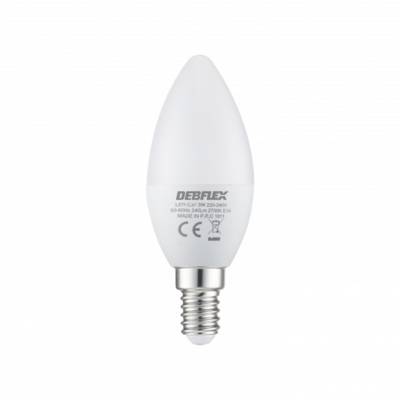 Ampoule led C37 flamme dépoli E14 3W 2700K 240LM - Gedimat - DEBFLEX