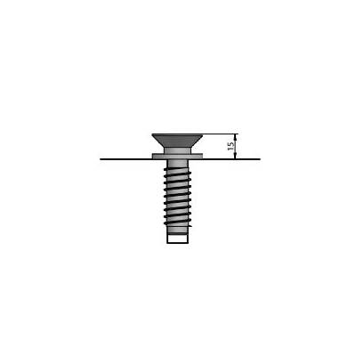 Walco V80 KNAPP - 1 ferrure + 3 vis bois Ø10 x 60 mm + 1 vis colerette Ø16x60 mm - K103
