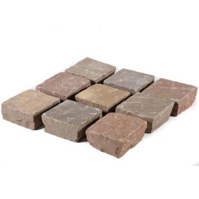 Pavé pierre naturelle KANDLA multicolore - Gedimat - DISTRIMAT