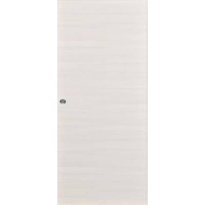 Porte seule coulissante alvéolaire FUJI mélaminé frène blanc - 204x73cm - Gedimat - MENUISERIES D'OLT