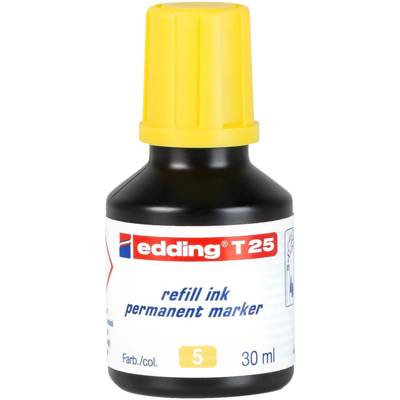 Recharge D'encre 30ml T25 Goutte à Goutte Pour Marqueur Permanent Jaune