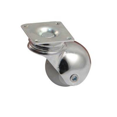 Roulette Sphere chromé à platine Ø40 charge 30 kg max. - Maxoutil