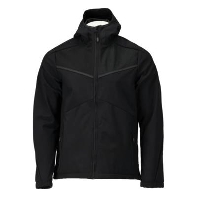Veste shoftshell MASCOT Customized avec capuche - 22102-649-Noir-L