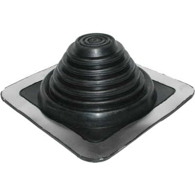 Sortie de toit Pipeco embase carrée N°4 100°C ETANCO - Noir - Ø70 à 177 -188041 - Maxoutil