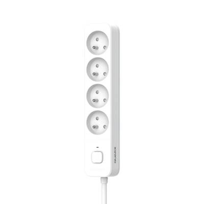 Multiprise 4 prises QUARX 1,5M + interrupteur - Gedimat