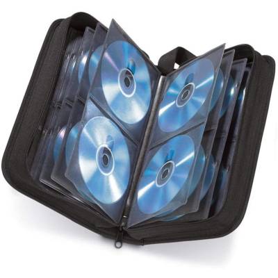 Étui pour CD/DVD nylon pour 64 CD/DVD noir - HAMA