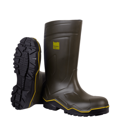Bottes De Travail Vertes RUBBER LINE - SOLIDUR - RLO4VT-40 - Maxoutil