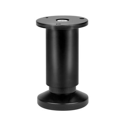 Pied de meuble cylindrique vérin réglable alu noir - Gedimat - NORAIL