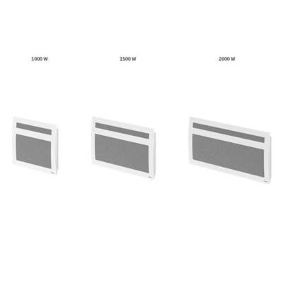 Radiateur rayonnant horizontal ISAROG blanc - Gedimat - SAUTER